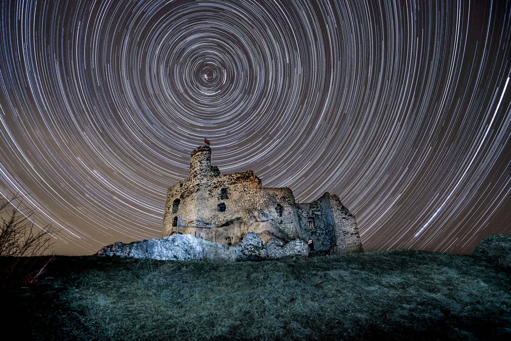 Zamek mirow slady gwiazd astrofotografia jura warsztaty fotograficzne ryszard warchol 0001